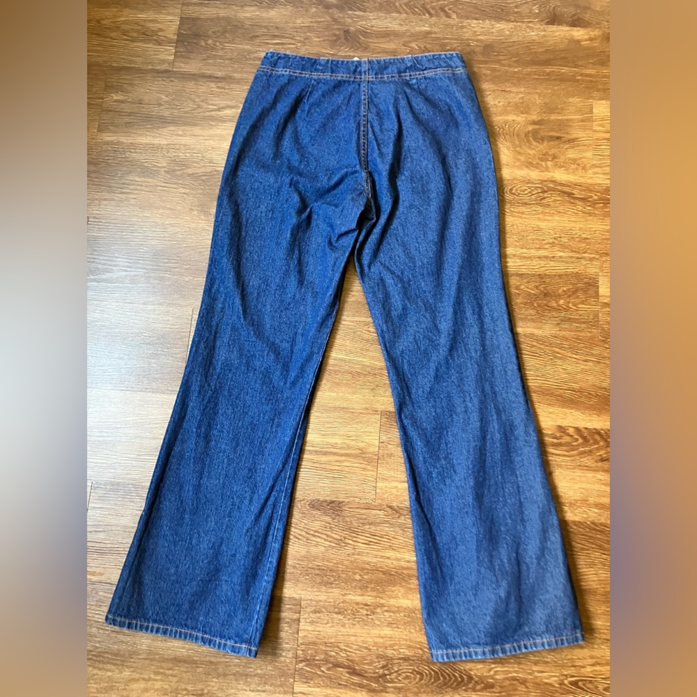 Vintage '80s Carabella Boom Boom Studded Flare Jeans Blue Denim Cotton Medium - Picture 10 of 12